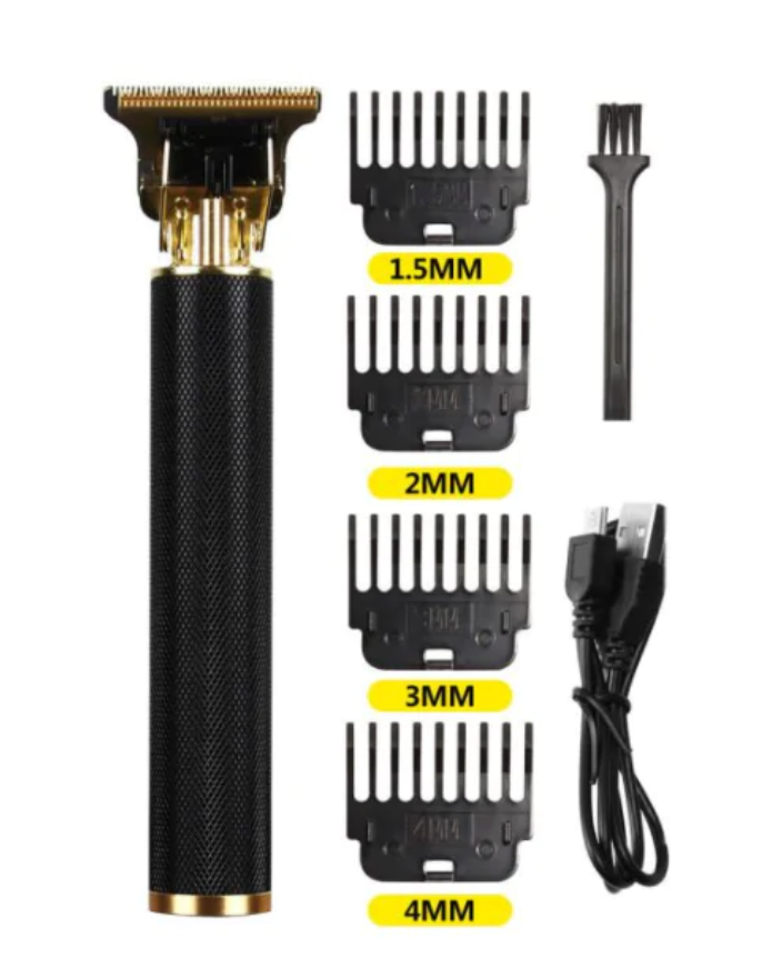 Recortadora de pelo eléctrica vintage USB profesional