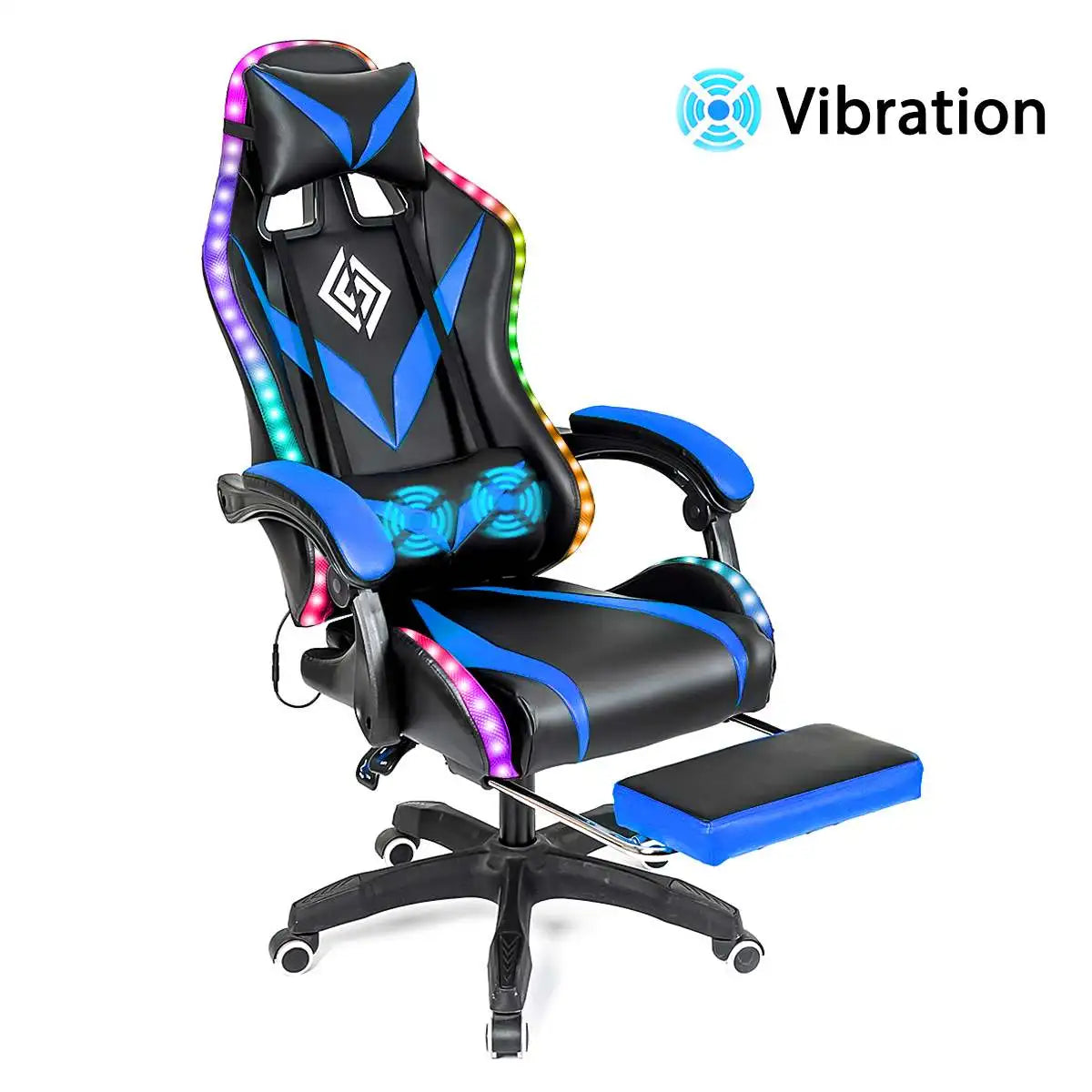 Silla Gamer RGB con Sonido y Masaje 135° de Con...