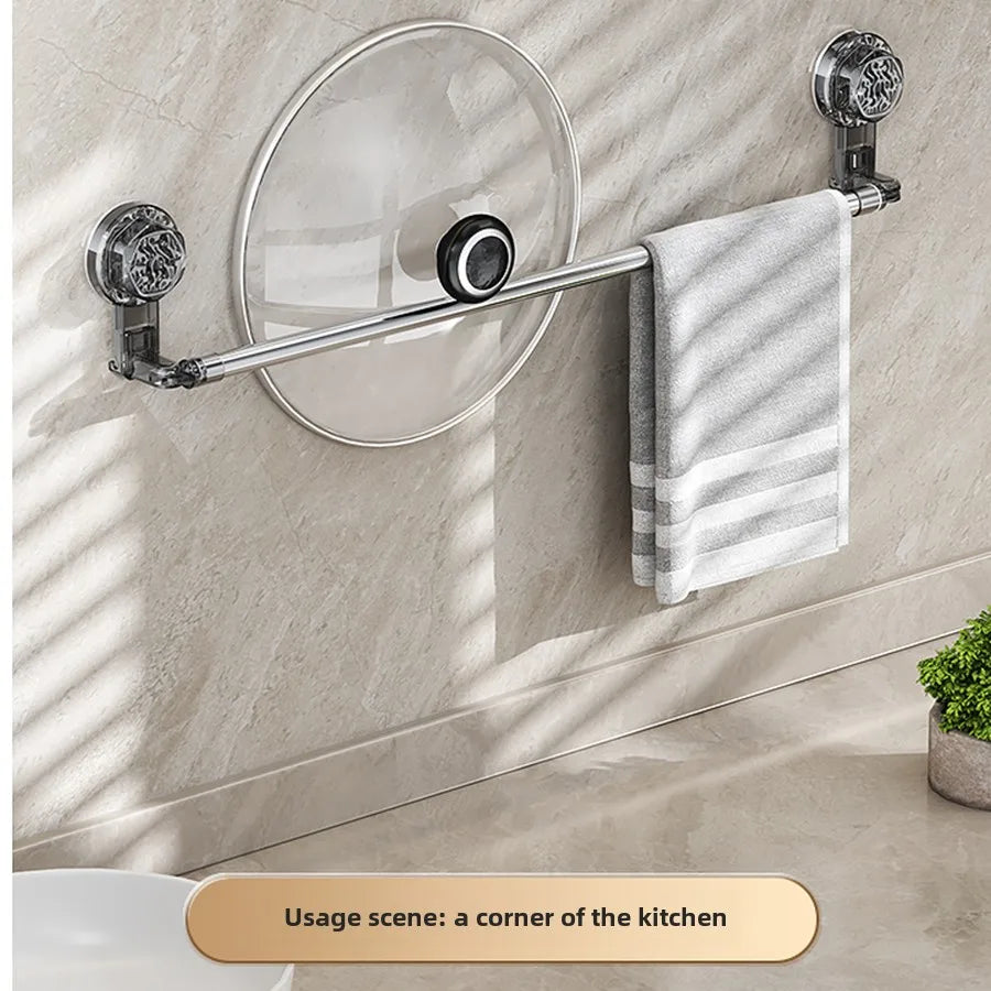 Toallero Extensible Adhesivo: Sin Taladro para Baño y Cocina