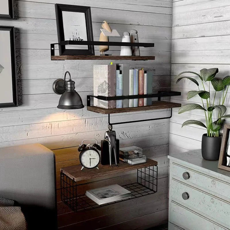 Estantería flotante de 4 Uds., 15,7 pulgadas de largo, organizadores y almacenamiento de baño, estantería para libros, habitación, hogar, decoración de aula