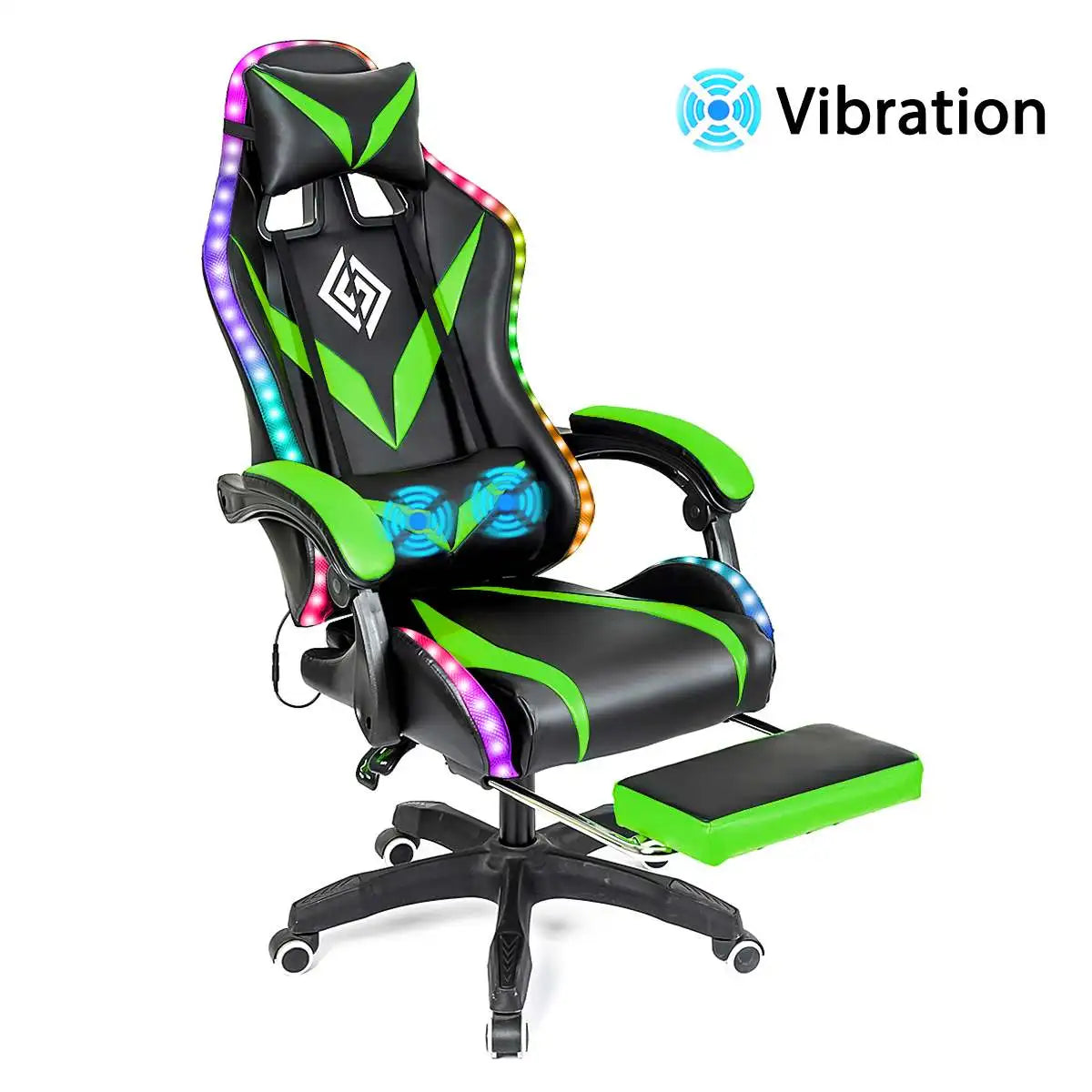 Silla Gamer RGB con Sonido y Masaje 135° de Con...