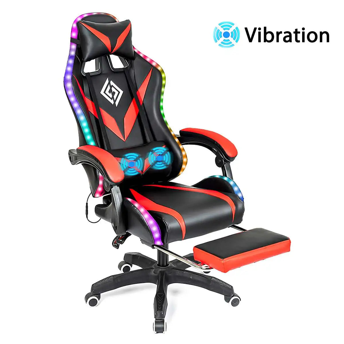 Silla Gamer RGB con Sonido y Masaje 135° de Con...
