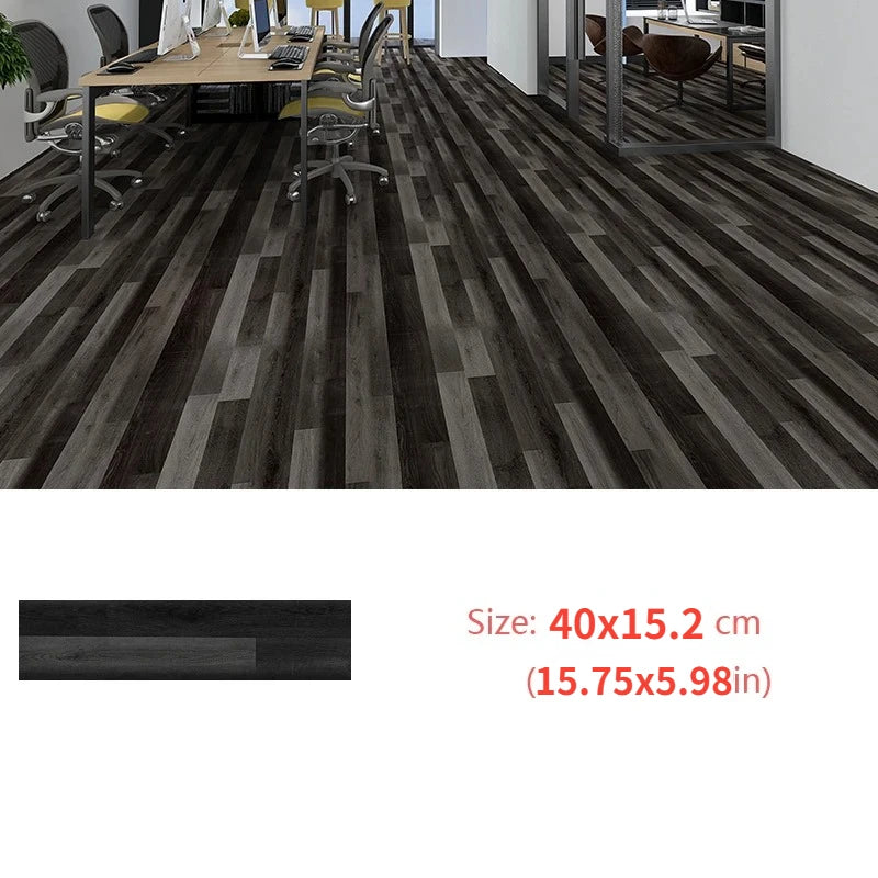 10 Pegatinas PVC 40x15cm Efecto Madera Gruesa | Suelo Vinílico Autoadhesivo e Impermeable