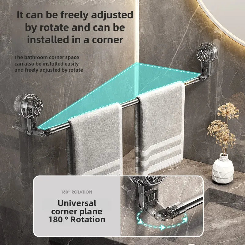 Toallero Extensible Adhesivo: Sin Taladro para Baño y Cocina