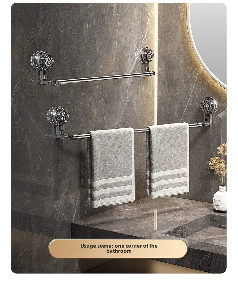 Toallero Extensible Adhesivo: Sin Taladro para Baño y Cocina
