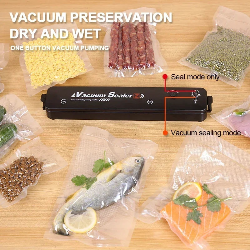 Sellador al Vacío Eléctrico para Alimentos Conserva Fresco por Más Tiempo