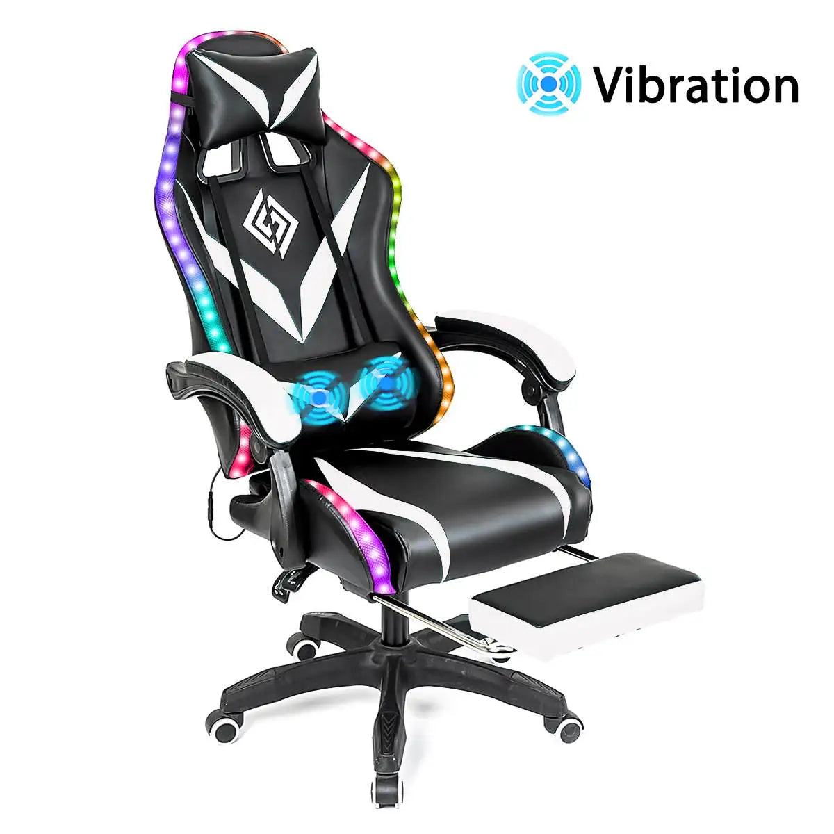Silla Gamer RGB con Sonido y Masaje 135° de Con...