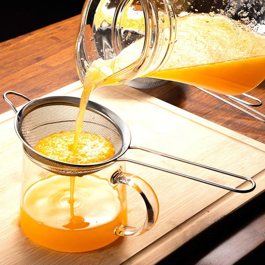 Coladores de Malla Fina de Acero Inoxidable 3 Pzs – Tamiz Multiusos de Cocina