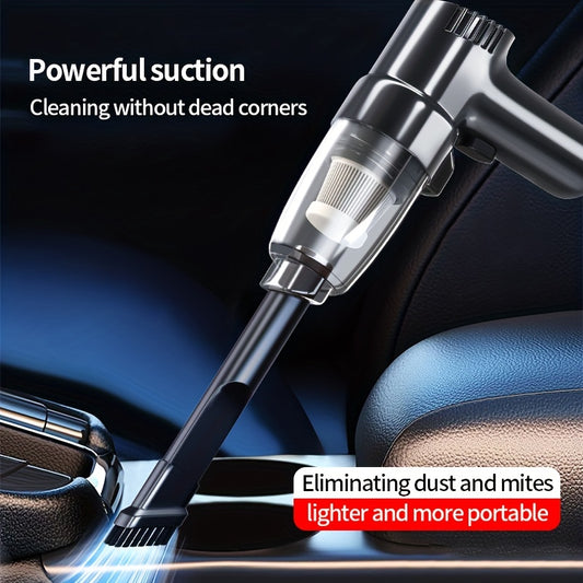 Portable High-Power Car Vacuum Cleaner – Strong Suction, Wet & Dry Use, Compact & Handheld