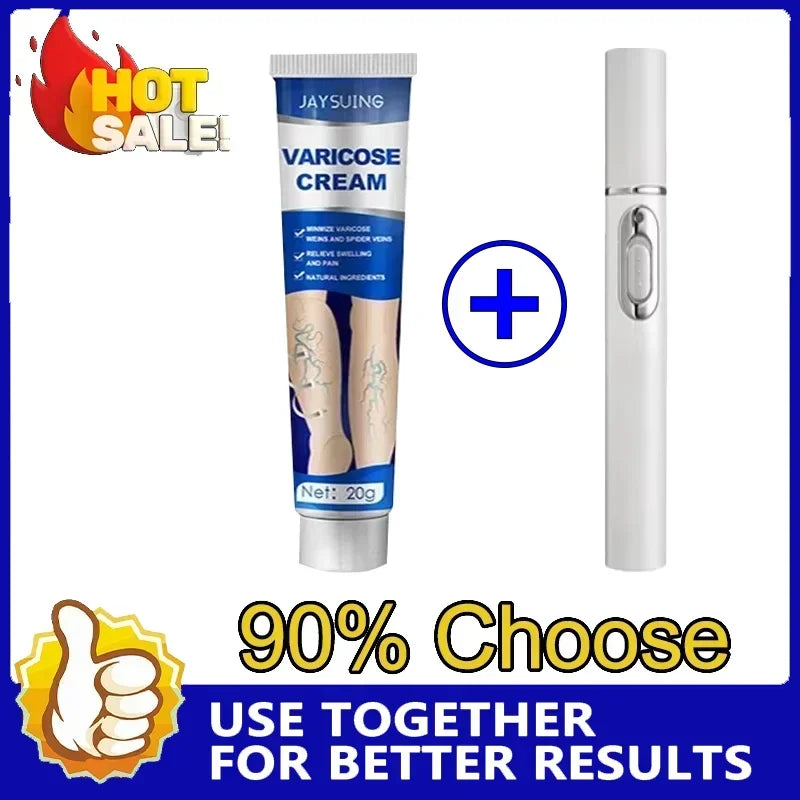 Blue light therapy pen for spider veins