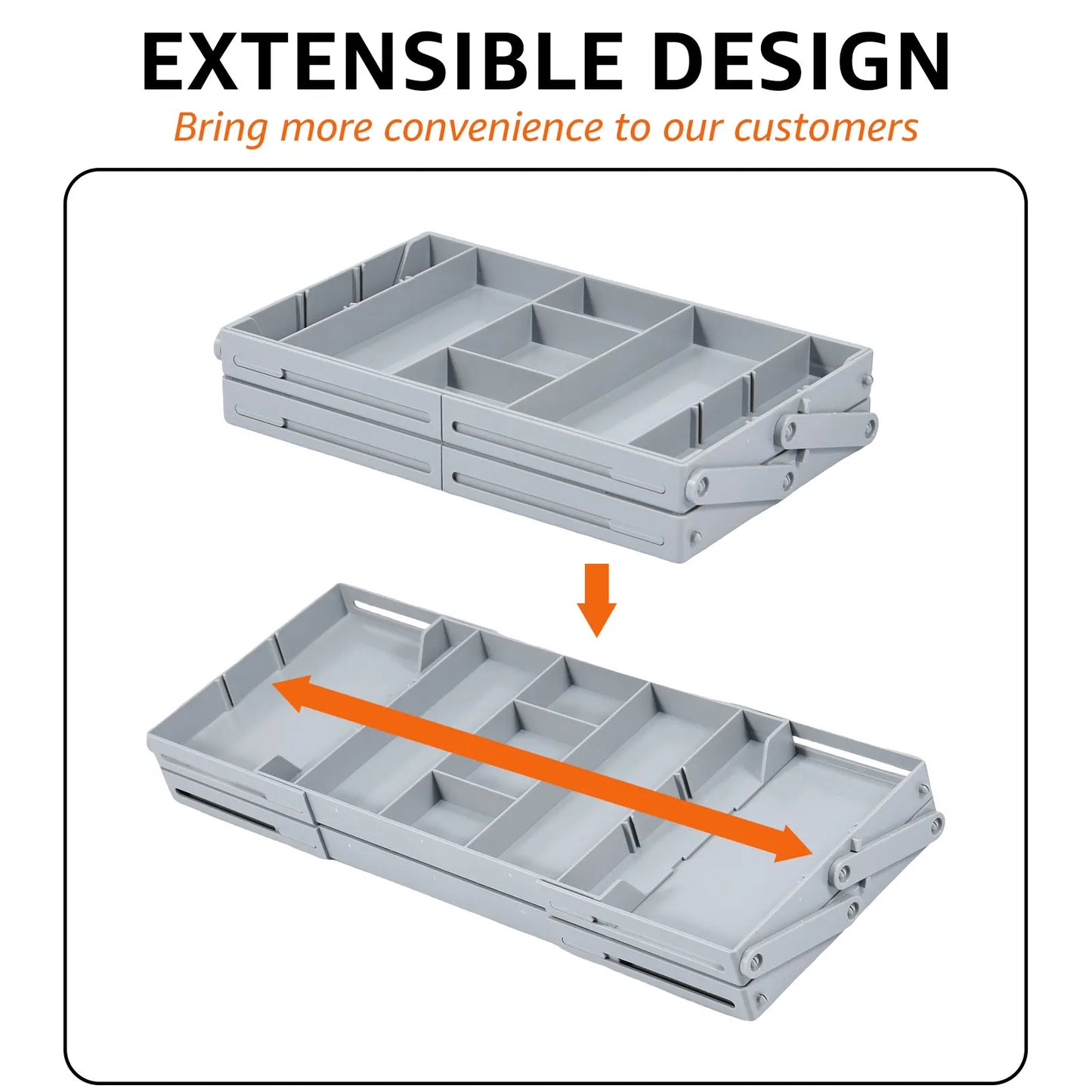 2/3 Tier Jewelry Organizer  Collapsible and Extendable Storage Tray
