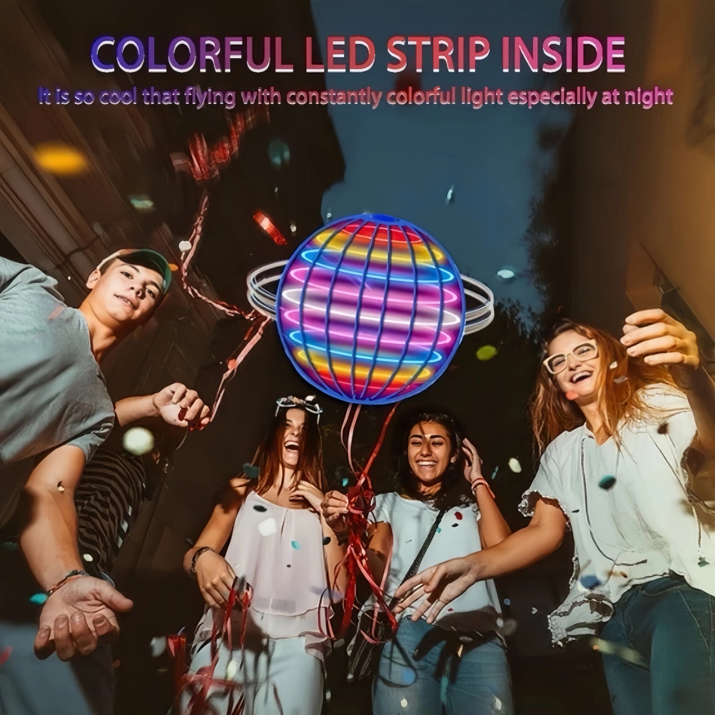 Magic Flying Ball with LED Lights