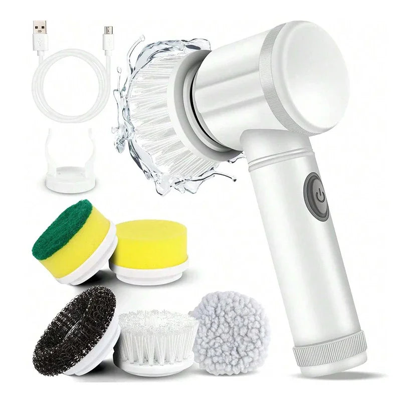 Electric Spin Scrubber con 5 Cepillos Limpieza ...



