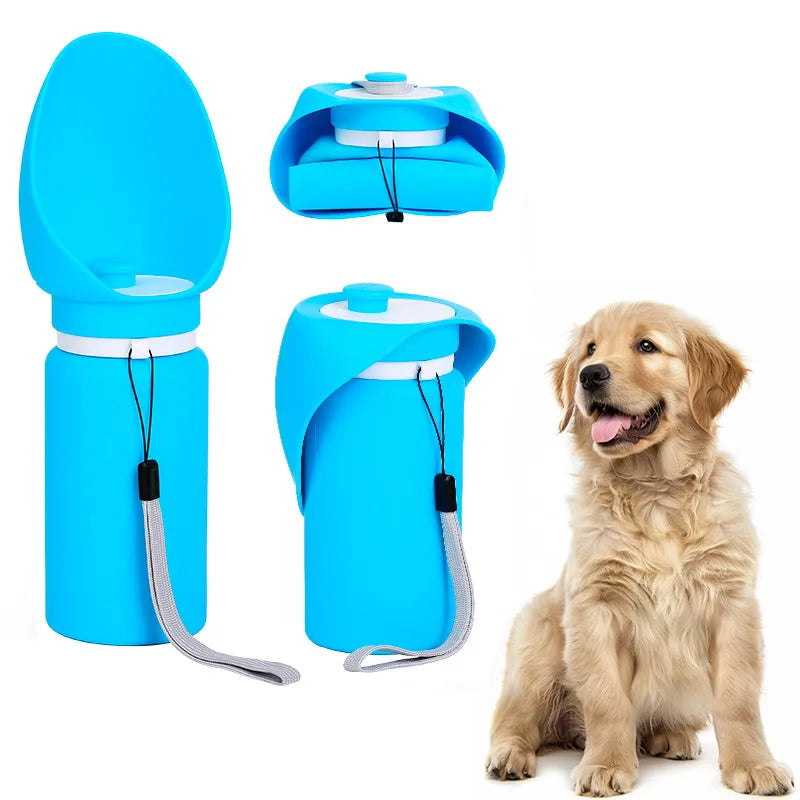 Creative Foldable Pets Water Feeding Bottle Portable Walking Dog Cat Silica Gel Mug Drinking Feeder Dispenser Cup Pet Supplies