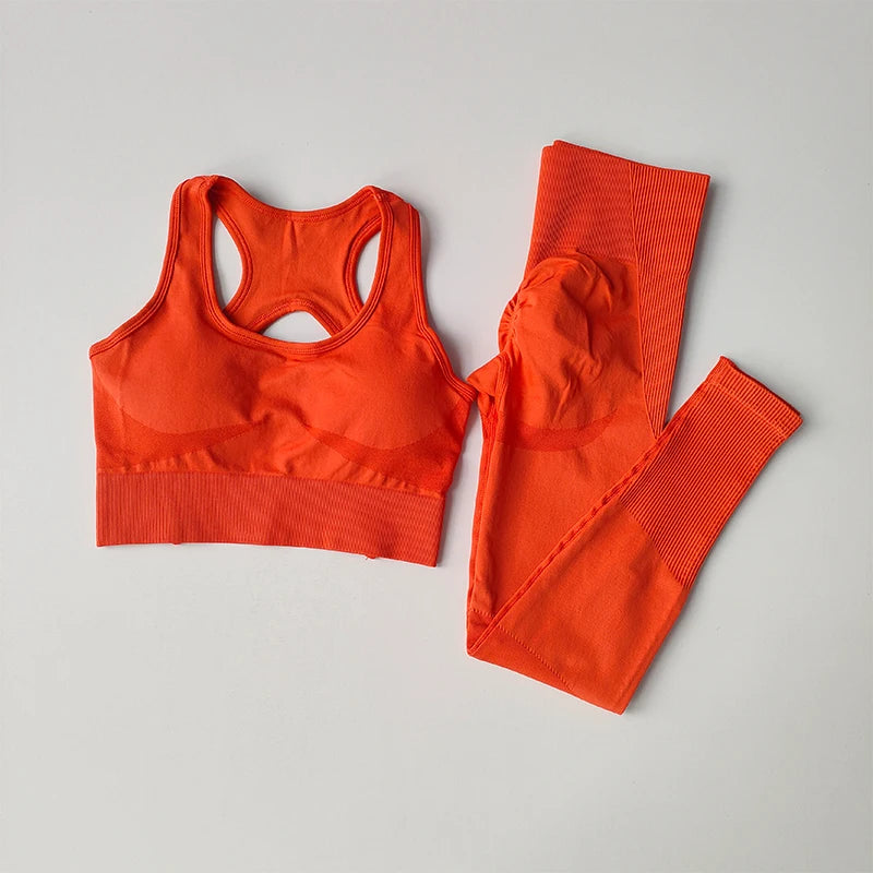 Set 2PCS Sports Bra & Leggings - Ropa Deportiva Mujer para Yoga & Fitness