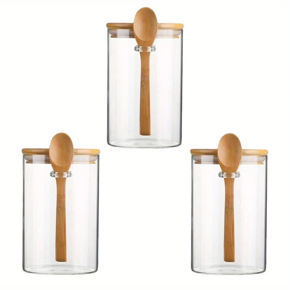Glass Storage Jars for Food & Spices