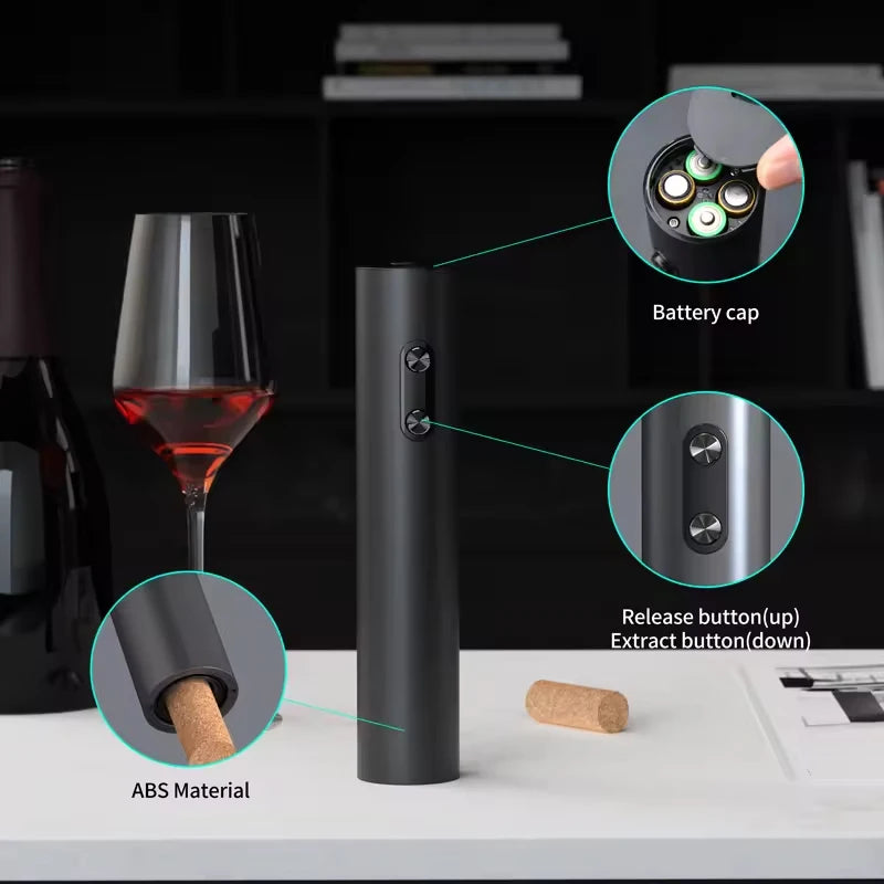 Abre tu vino fácil y rápido con este sacacorchos eléctrico