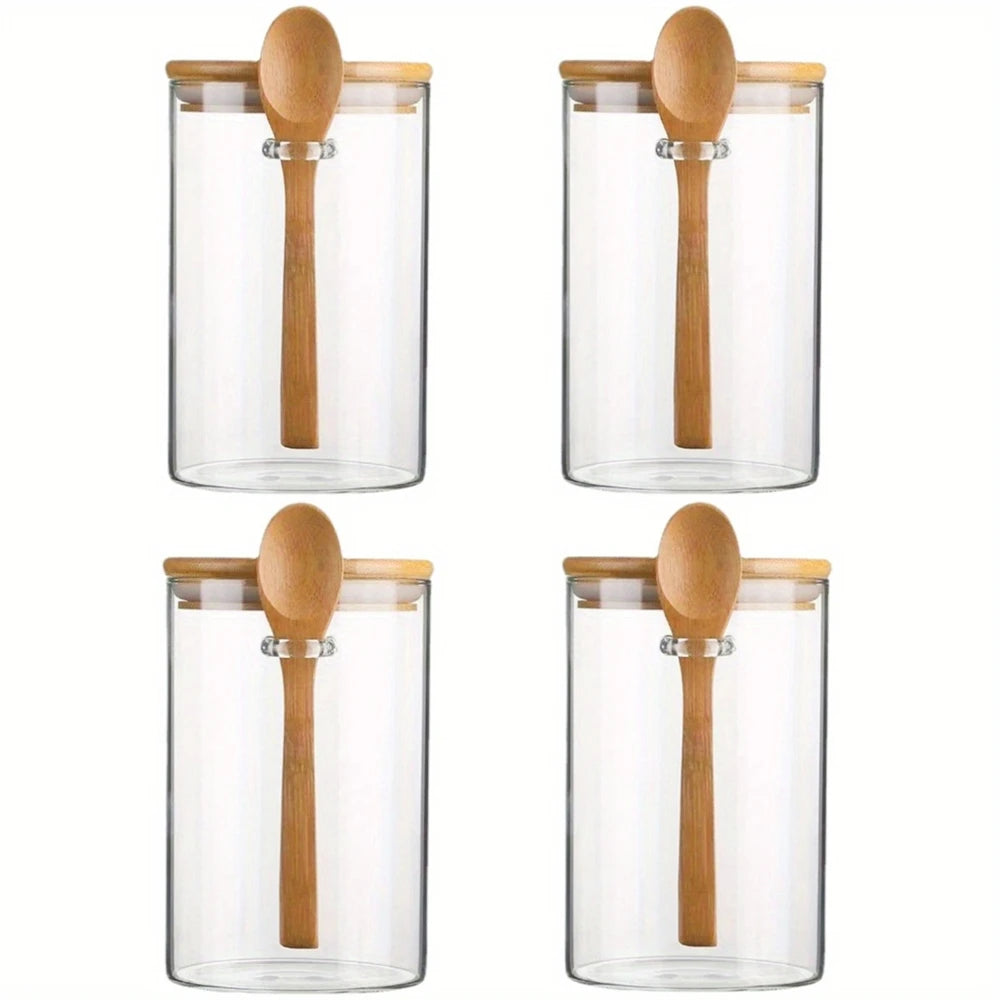 Glass Storage Jars for Food & Spices