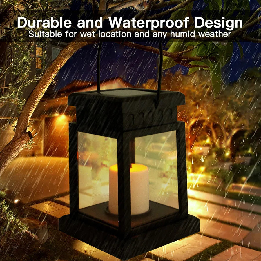Decorative Solar Candle Lamp for Garden & Pathway