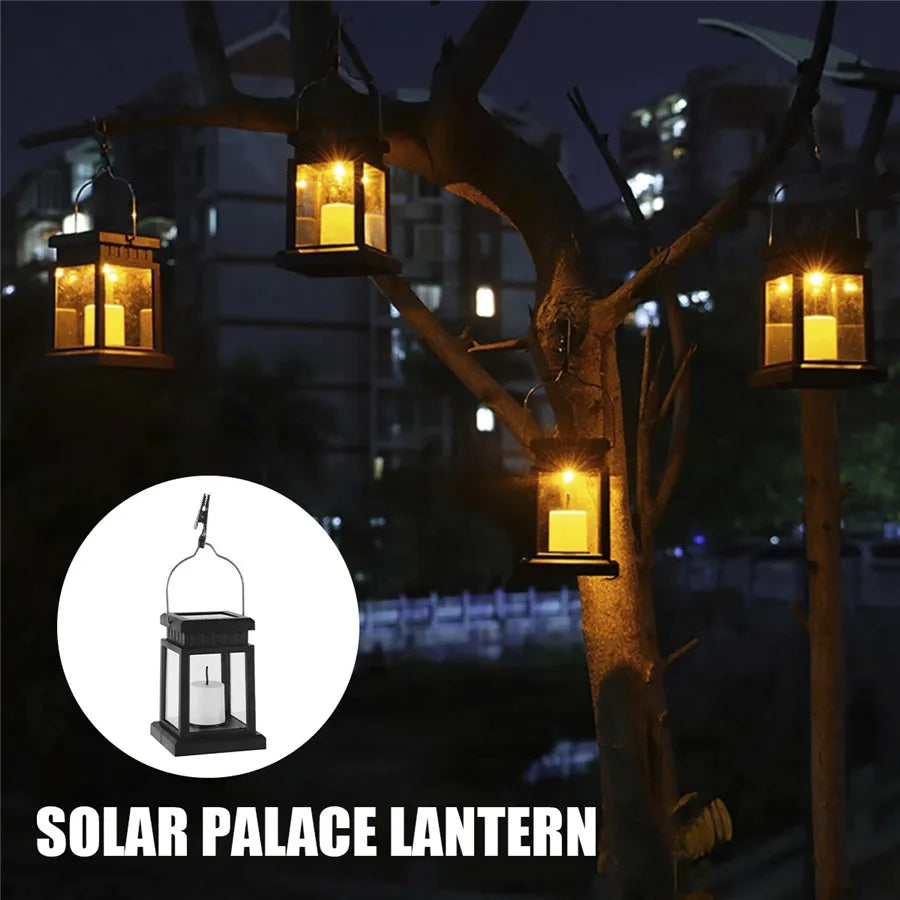 Decorative Solar Candle Lamp for Garden & Pathway