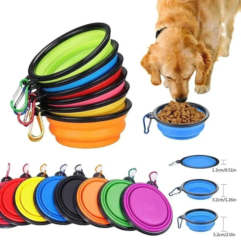 🐾 Foldable 350mL Pet Bowl  Portable Dog Travel Accessory