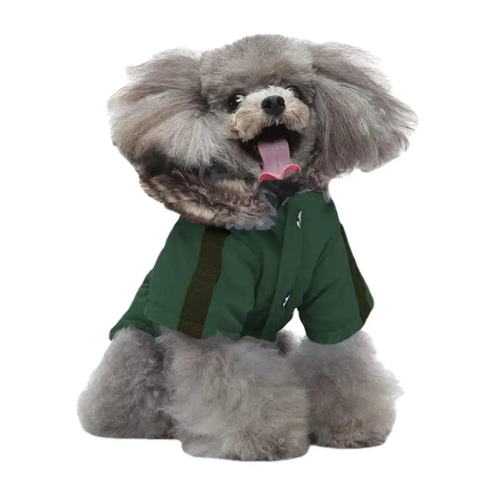Chaqueta Acolchada con Capucha para Perros Pequeños  Invierno Cálido