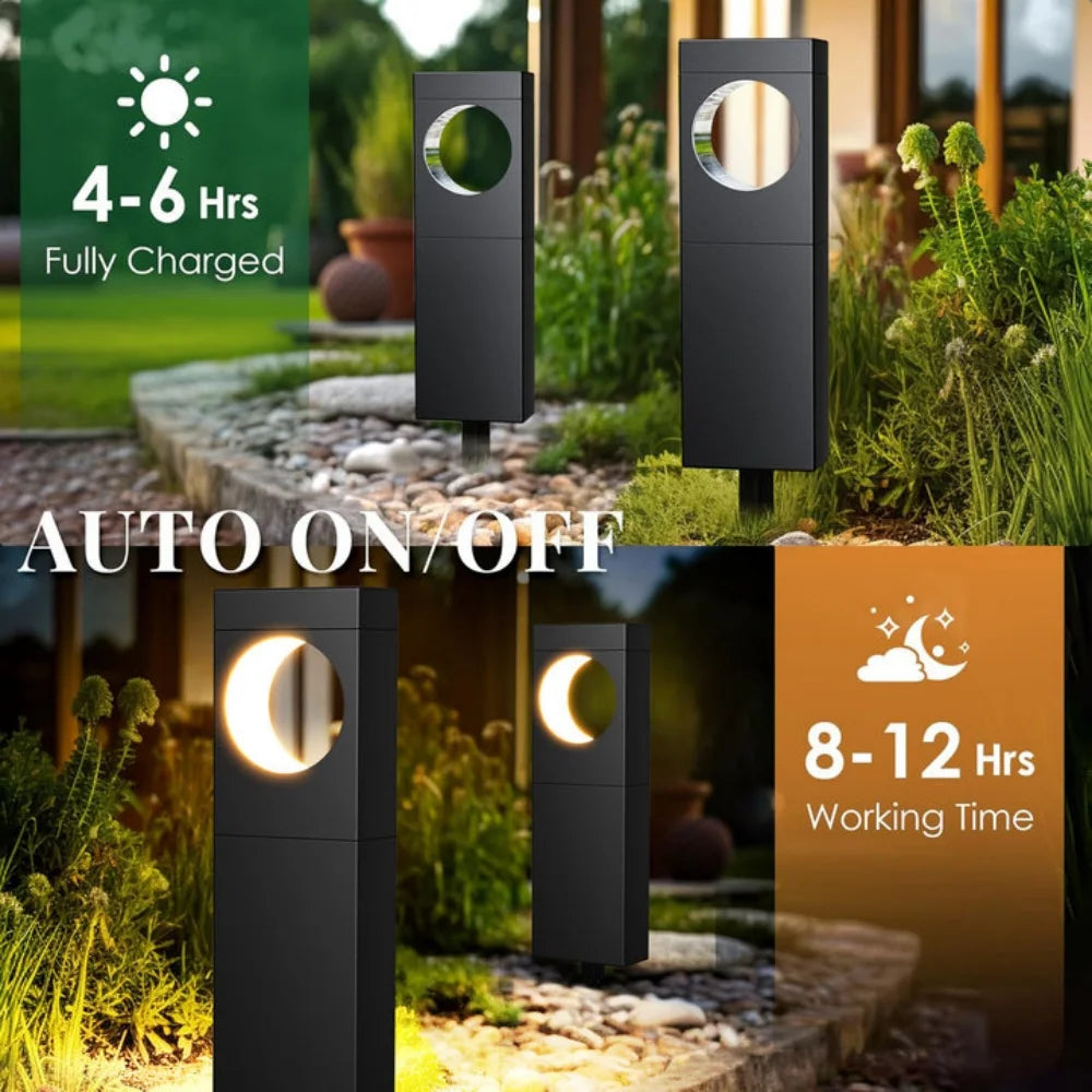 ✨ Solar LED Garden Lights – Outdoor Patio & Pathway Décor, 12H Auto On/Off