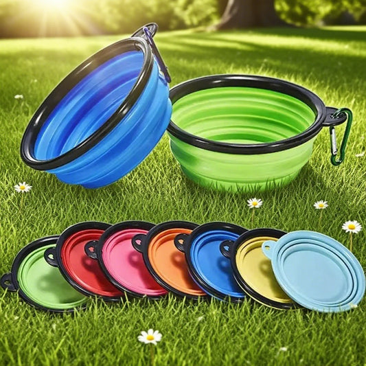 🐾 Foldable 350mL Pet Bowl  Portable Dog Travel Accessory
