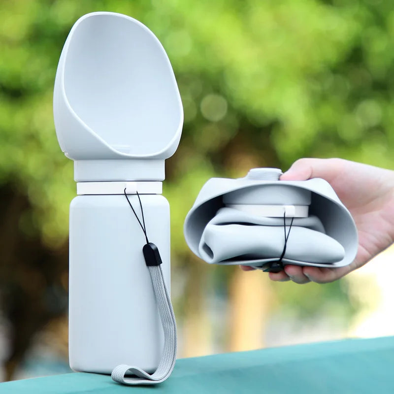 Creative Foldable Pets Water Feeding Bottle Portable Walking Dog Cat Silica Gel Mug Drinking Feeder Dispenser Cup Pet Supplies
