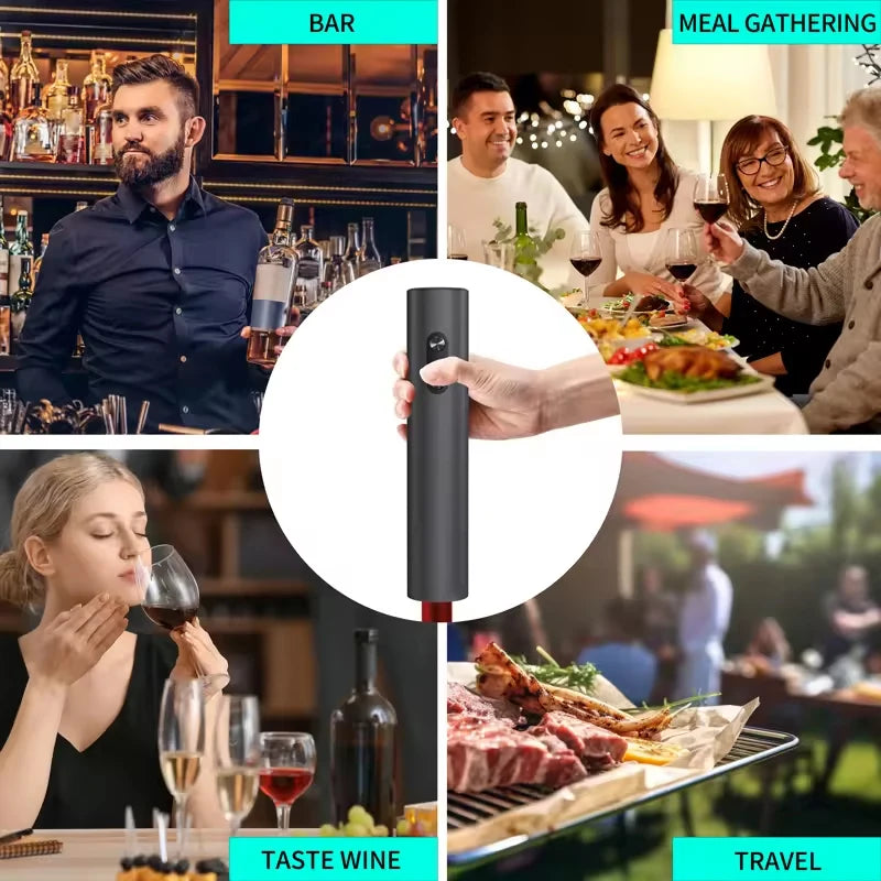 Abre tu vino fácil y rápido con este sacacorchos eléctrico