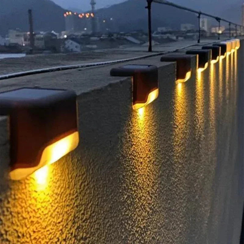 Solar LED Deck Lights for Outdoor Stairs & Garden