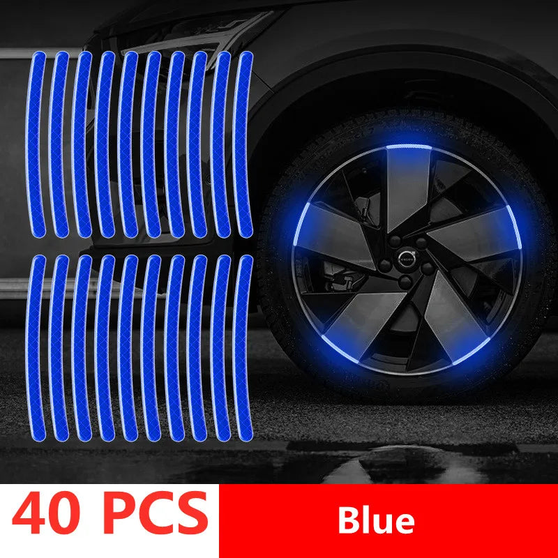 Reflective Safety Stickers for Car Wheels & Doors – High-Visibility Warning Tape