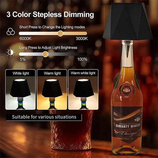 Wireless LED Bottle Lamp (3 Colors)