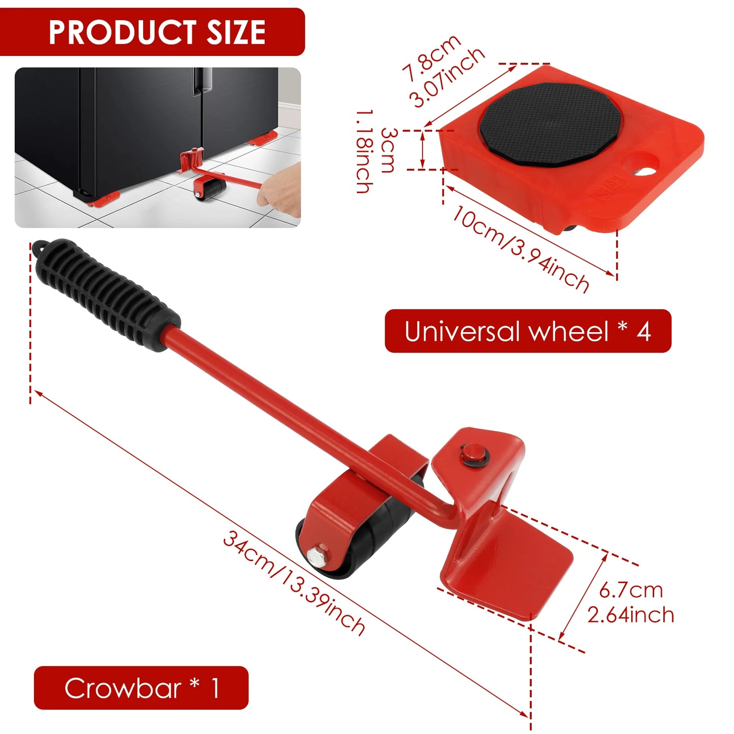 Mueve Muebles Pesados sin Esfuerzo Kit Pro