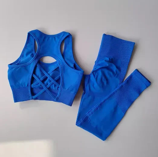 Set 2PCS Sports Bra & Leggings - Ropa Deportiva Mujer para Yoga & Fitness